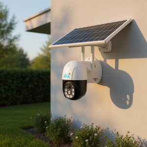 Telecamera di sorveglianza con pannello solare