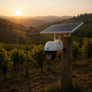 Telecamera di sorveglianza con pannello solare
